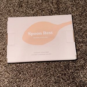 Hand dipped ceramic spoon rest